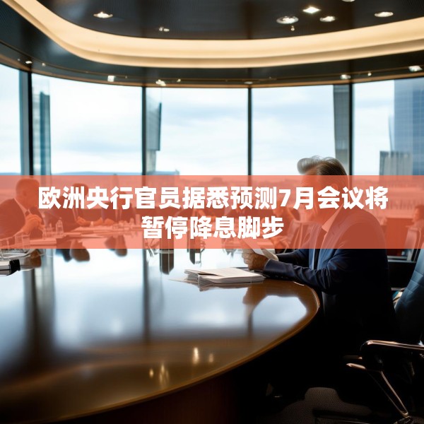 欧洲央行官员据悉预测7月会议将暂停降息脚步