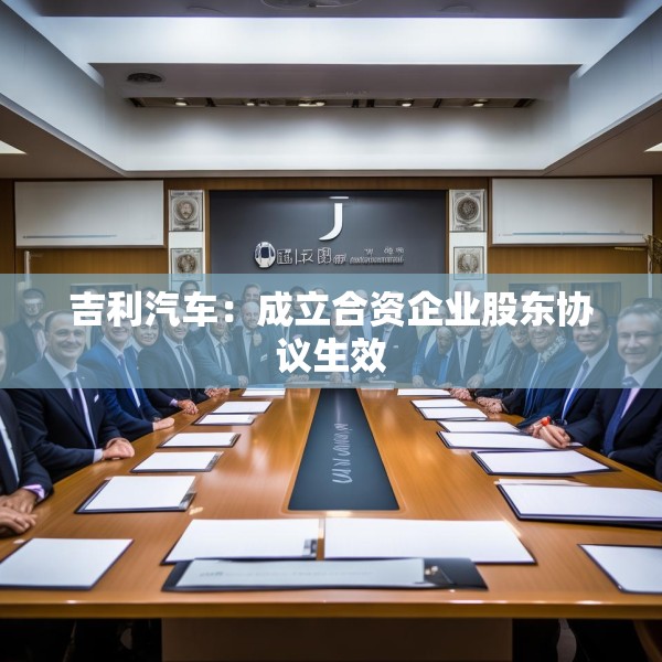 吉利汽车：成立合资企业股东协议生效