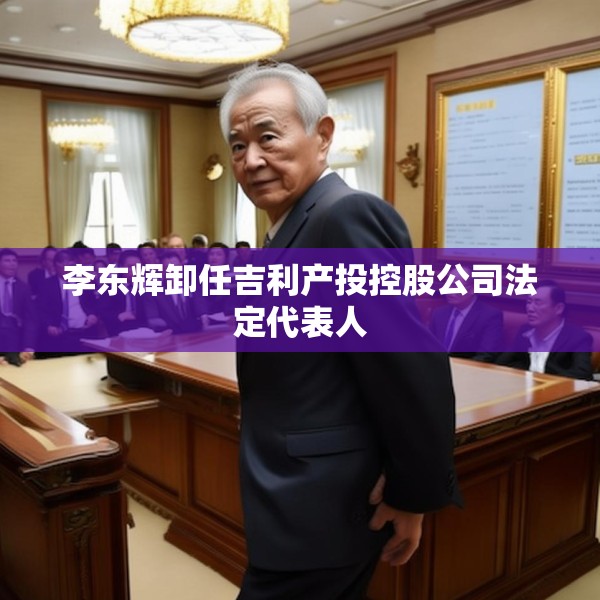 李东辉卸任吉利产投控股公司法定代表人