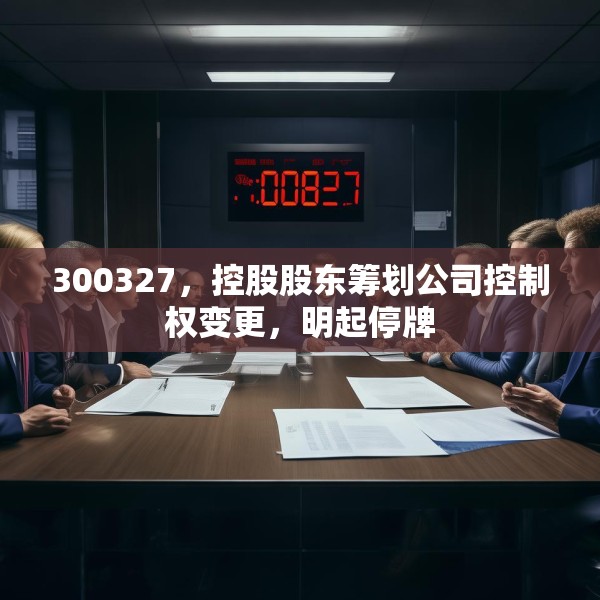 300327，控股股东筹划公司控制权变更，明起停牌