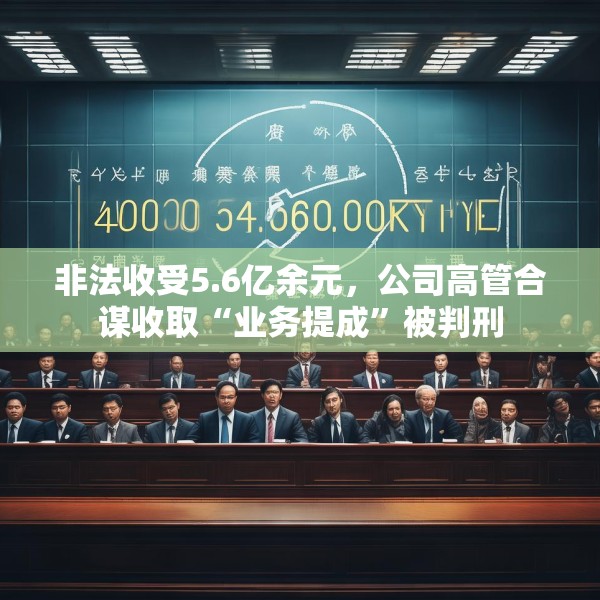 非法收受5.6亿余元，公司高管合谋收取“业务提成”被判刑