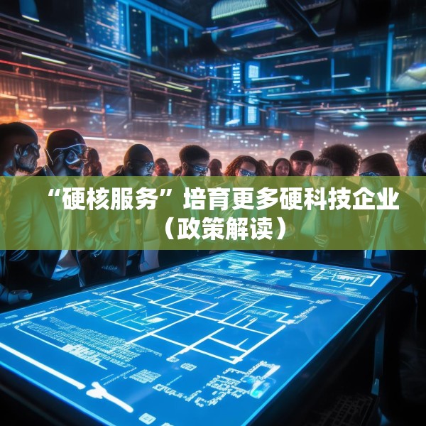 “硬核服务”培育更多硬科技企业（政策解读）
