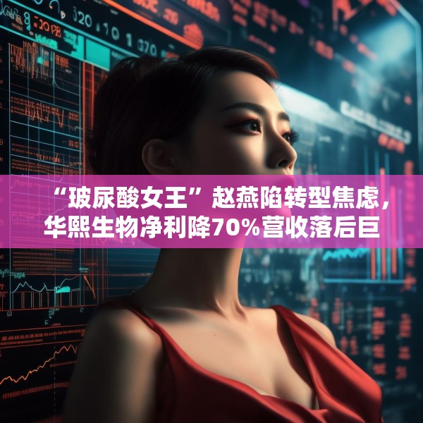 “玻尿酸女王”赵燕陷转型焦虑，华熙生物净利降70%营收落后巨子生物