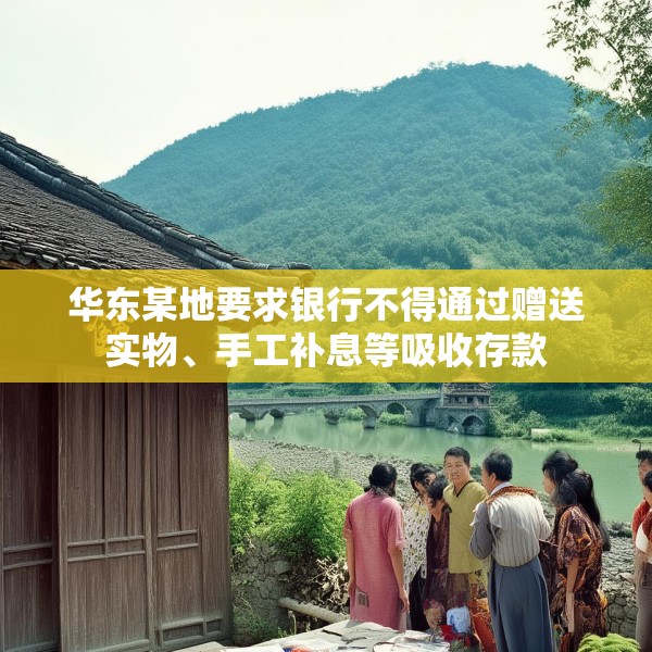 华东某地要求银行不得通过赠送实物、手工补息等吸收存款