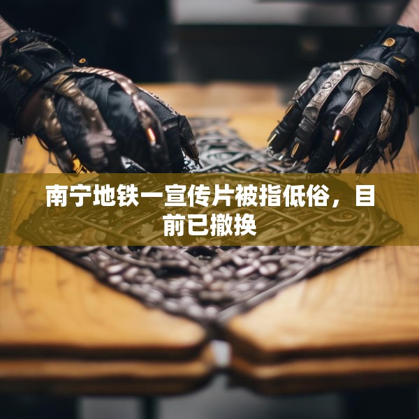 南宁地铁一宣传片被指低俗，目前已撤换