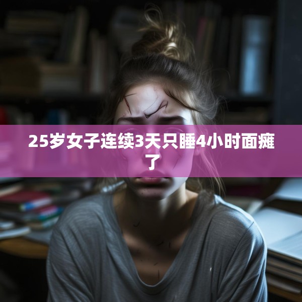 25岁女子连续3天只睡4小时面瘫了