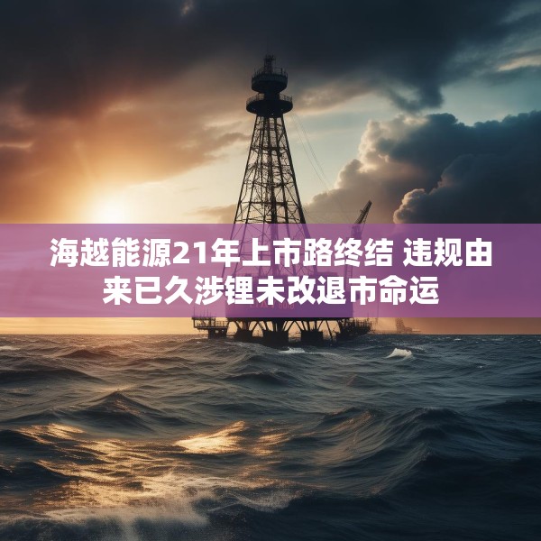 海越能源21年上市路终结 违规由来已久涉锂未改退市命运