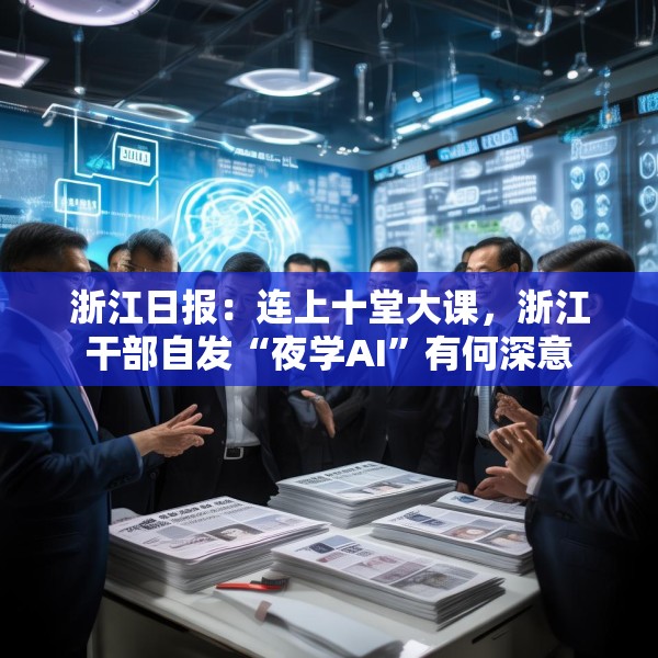 浙江日报：连上十堂大课，浙江干部自发“夜学AI”有何深意