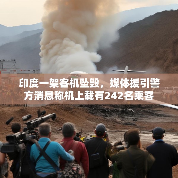 印度一架客机坠毁，媒体援引警方消息称机上载有242名乘客