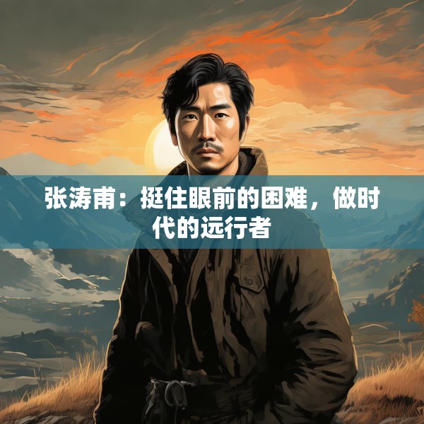 张涛甫：挺住眼前的困难，做时代的远行者