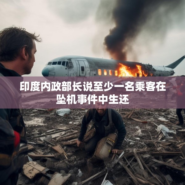 印度内政部长说至少一名乘客在坠机事件中生还
