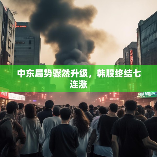 中东局势骤然升级，韩股终结七连涨