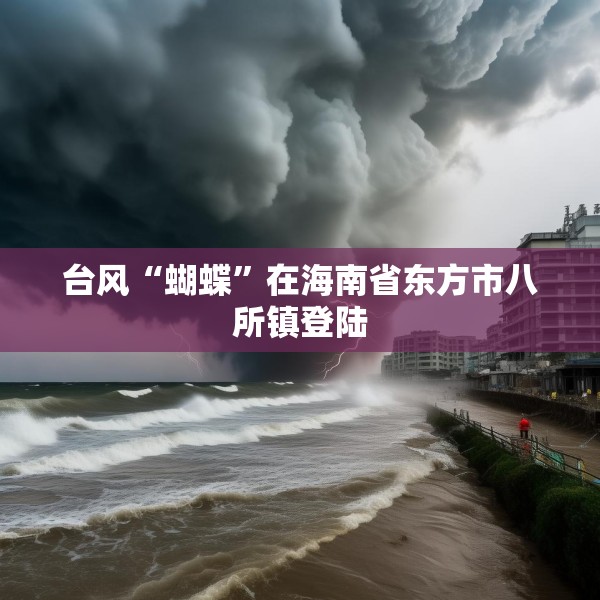 台风“蝴蝶”在海南省东方市八所镇登陆