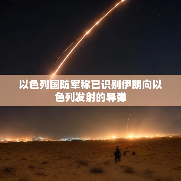 以色列国防军称已识别伊朗向以色列发射的导弹