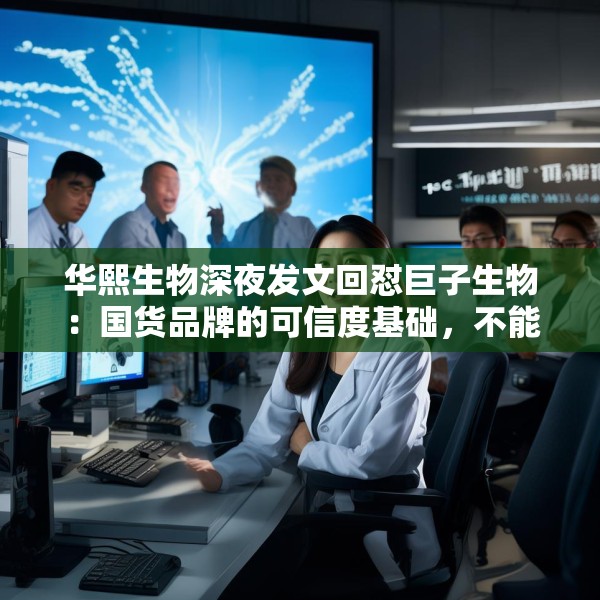 华熙生物深夜发文回怼巨子生物：国货品牌的可信度基础，不能建立在学术名称与概念滥用之上