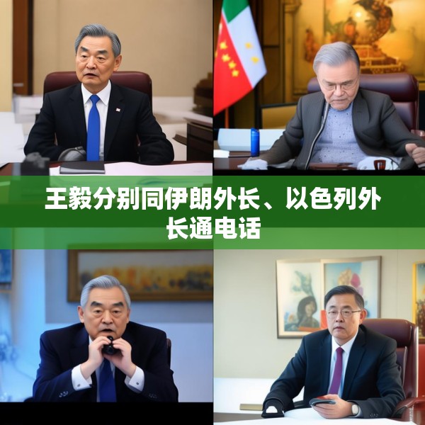 王毅分别同伊朗外长、以色列外长通电话