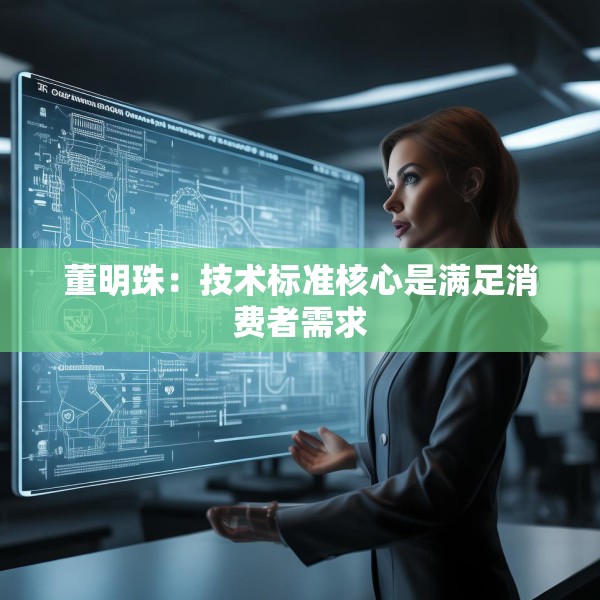 董明珠：技术标准核心是满足消费者需求