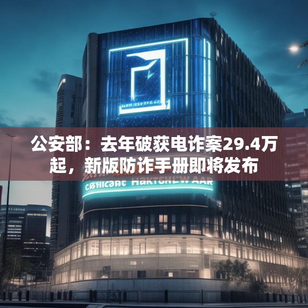 公安部：去年破获电诈案29.4万起，新版防诈手册即将发布