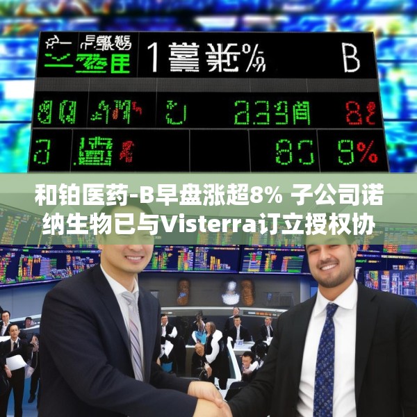和铂医药-B早盘涨超8% 子公司诺纳生物已与Visterra订立授权协议